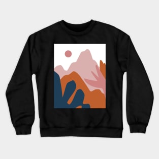 Mountains sunset landscape Crewneck Sweatshirt